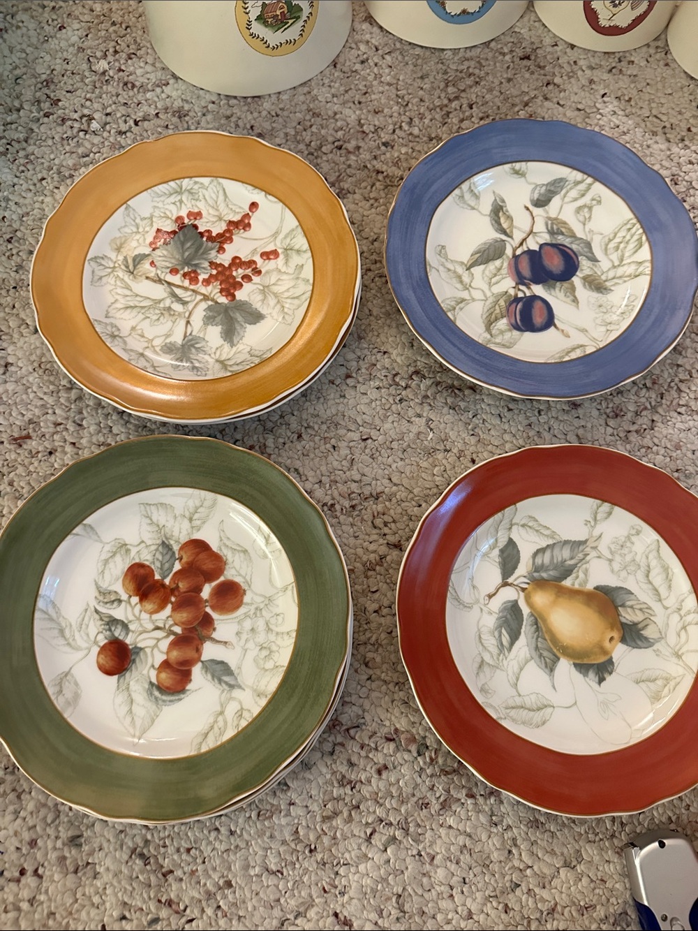 Charter Club Summer Grove Accent Salad Dessert Plates 8.75